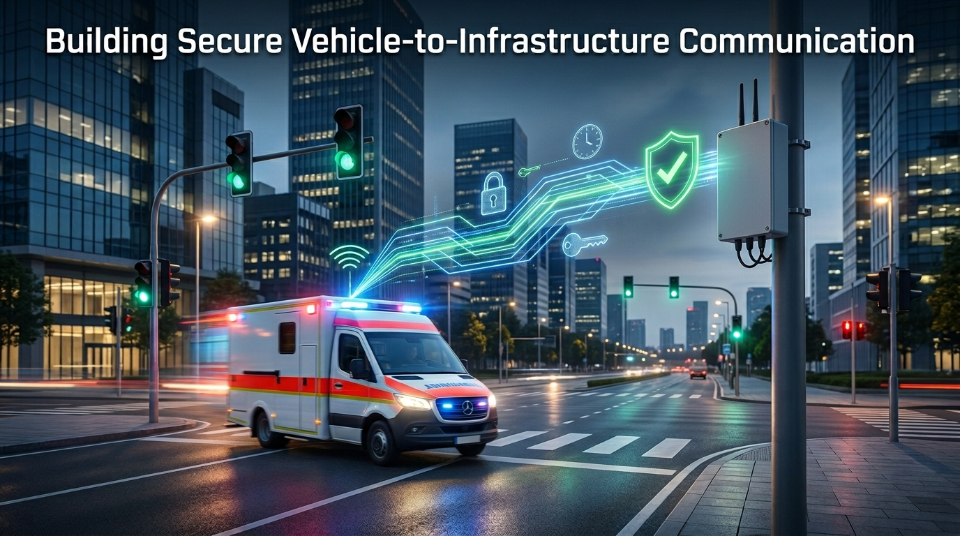 Building Secure Vehicle-to-Infrastructure Communication